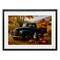 Stupell Industries Autumnal Farmland Collie Dog Framed Print Under Glass, design by Tom Crehan